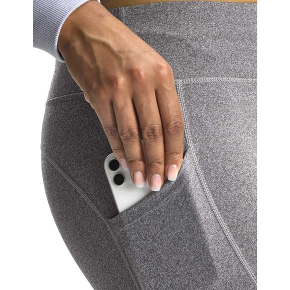 HUE Women's Activewear Leggings with Pockets, Skimmer, Still Grey, Medium - Picture 3 of 4